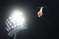 Ski acrobatique : le Magogois Miha Fontaine remporte le bronze en Coupe du monde